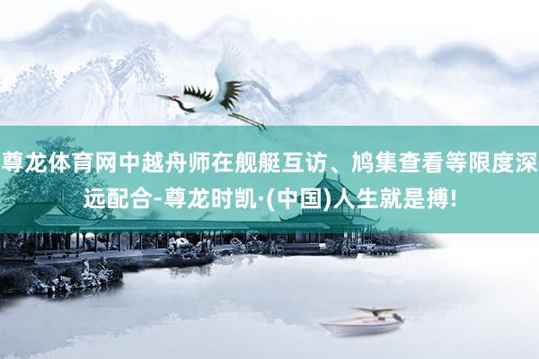 尊龙体育网中越舟师在舰艇互访、鸠集查看等限度深远配合-尊龙时