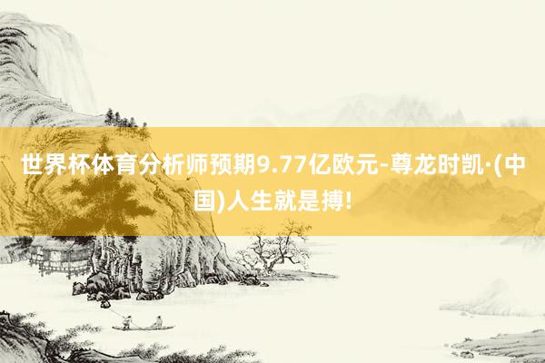 世界杯体育分析师预期9.77亿欧元-尊龙时凯·(中国)人生就