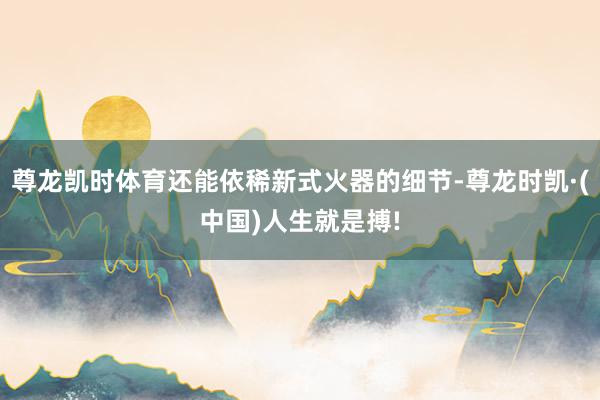 尊龙凯时体育还能依稀新式火器的细节-尊龙时凯·(中国)人生就