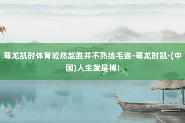 尊龙凯时体育诚然赵胜并不熟练毛遂-尊龙时凯·(中国)人生就是