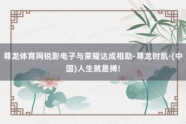 尊龙体育网锐影电子与荣耀达成相助-尊龙时凯·(中国)人生就是
