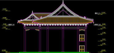 洗心禅寺天王殿cad施工图平面设计图下载 图片1.29mb 园林cad图纸大全 园林景观cad图纸